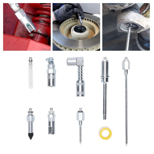 Quick Connect Greasing Accessory Kit for Quick Release Lube Couplers to Reach Any Fitting 2
