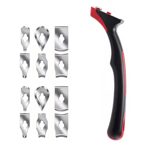 Multifunctional Woodworking Glue Scraper and Paint Scraper Set with Soft-Grip Design