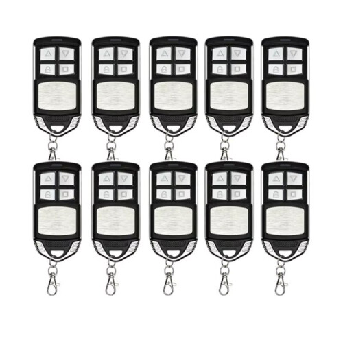 Lot de 10 Télécommandes de Porte de Garage à 4 Boutons 433 MHz, Télécommande Universelle, Duplicateur de Code