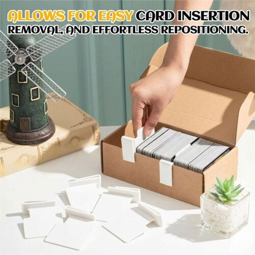 10 Pcs White Card Box Dividers, Max Opening Width:4mm 2