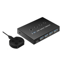 Concentrateur/Répartiteur USB 3.0 4 Entrées/4 Sorties (4x4) pour PC, Ordinateur Portable, Clavier, Souris, Moniteur et Imprimante: Branchez et