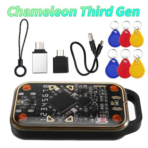 Chameleon V3.0 RFID  Card Emulator Reader+3XCUID/UID Keychain ID IC  Card Tag Copyer NFC Read Writer 2