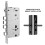 Heavy Duty Double Quick Double Live Engineering Lock Cylinder -Stainless Steel for Interior Doors, Anti-Theft Security 3