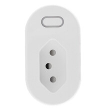 Tuya WLAN--Steckdose 10A mit Stromzähler, Echtzeit-Stromüberwachung, Drahtloser Fernbedienung und Sprachsteuerung für Home BR-Stecker