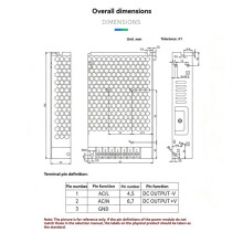 Alimentation à Découpage 220 V Vers 24 V / 6,5 A 156 W Transformateur AC/ 85-132 V CA / 170-264 V CA