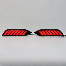 For Proton Saga 2019-2026 LED Rear Bumper Reflector Light Brake Light Dynamic Turn Signal Lamp Accessories
