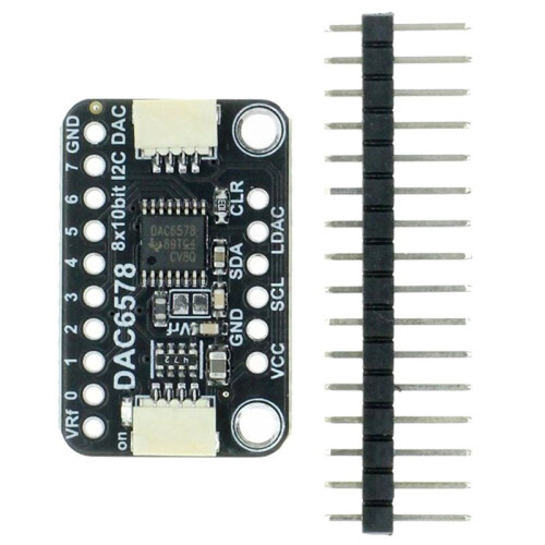 8-Channel 10-Bit I2C DAC Module-DAC6578 Breakout Board for Precise Analog Voltage Output for  & DIY Electronics