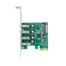 PCI-E to USB Expansion Card 4-Port USB 3.0 Adapter Card 5Gbps VL805 Chip for Desktop PC