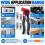 Button Rivet Locking Nuts Set with Install Tool for Wall Anchor Machine Hollow Wall Cavity Anchor Gypsum 3