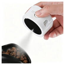 Elektrischer RDT-Kaffeezerstäuber & Dosierbecher für Kaffeebohnen, Espressozubehör, Ultraschall-RDT-Zerstäuber, USB-Wiederaufladbar, Weiß
