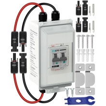 IP66 Solar PV Disconnect 32A 1000V ,with Plug-and- Connector & Install Hook for Outdoor PV, Solar Panel,RV