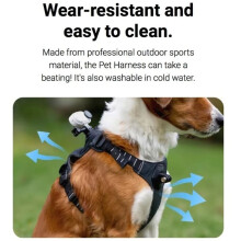 Pour GO 3 GO 3S Harnais pour Animaux de Compagnie Support de Poitrine et de Dos pour Chien, Réglable, Mains Libres, Accessoires de Prise de