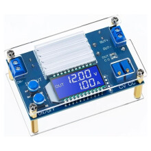 Step-Down - Converter CV CC Power Supply Module Voltage Regulator, 1.2V-32V Output 12A Adjustable