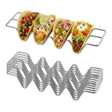 Ensemble de 6 Supports Ă Tacos en Acier Inoxydable pour un Assemblage et un Service Faciles des Tacos