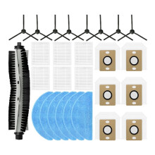 Compatibel met A30 Pro-Accessoires: 9-Delige Set met Hoofdborstel, Zijborstels, Filter, Stofzak en Wasbare Dweil.