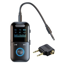 5.4 Aux Adapter Audio Receiver Transmitter 3.5mm LED Display for Car Airplane /Wired Headphones/Speaker/TV