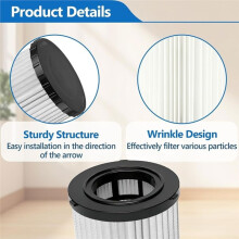 Repuesto de Filtro HEPA DCV5801H para Aspiradora en Seco y Húmedo para DCV580H / DCV581H de 20 V MAX, con Filtros de Funda de Espuma