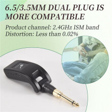 Gitarren-Wireless-System, Audio-Sender, Empfänger, Wiederaufladbares USB-Wireless-System für E-Gitarre, Bass