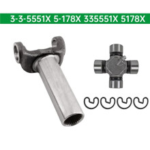 3-3-5551X Transmission Slip Yoke 1350 Series+447 U-Joint Kit 5-178X for F-250 F-350 Ram Turbo 400 4L80E
