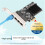 Scheda di Rete Gigabit PCI-e A 4 Porte 4XRJ45 RTL8111H 1000M per PC Desktop WIN10/11 Linux 9