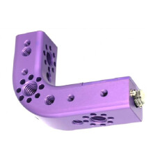 Alça Superior Universal, Alça Fixa, Alça em Ângulo Reto com Sistema de Localização , Fixação Por Parafuso de 3/8", Roxa