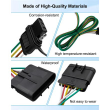 4-Pins Aanhangerkabelboom met Aanhangerverlichtingsconnector en Kabelomvormer voor Chevy, voor en voor