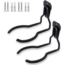 Support Mural pour Outils de Jardin, Crochets Muraux pour Garage, Support pour Débroussailleuse, Support pour Coupe-Bordures, Crochets Utilitaires
