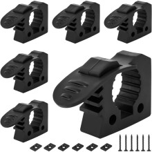 Quick Release Rubber Mount Clamp,Shovel Mount Fits 1.18" - 1.57" 6 Pack Adjustable Non-Slip Rubber Tool Clamp