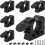 Quick Release Rubber Mount Clamp,Shovel Mount Fits 1.18" - 1.57" 6 Pack Adjustable Non-Slip Rubber Tool Clamp 1
