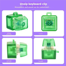 Lot de 6 Porte-Clés Anti-Stress à , Jouet Anti-Stress Créatif, Bouton de Clavier Mécanique, Jouet à de Couleur Aléatoire