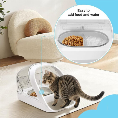 Replacement Mat & Bowl Set for Automatic Microchip Pet Feeder & Connect Keep Food Fresh Protect Cat Feeder 1