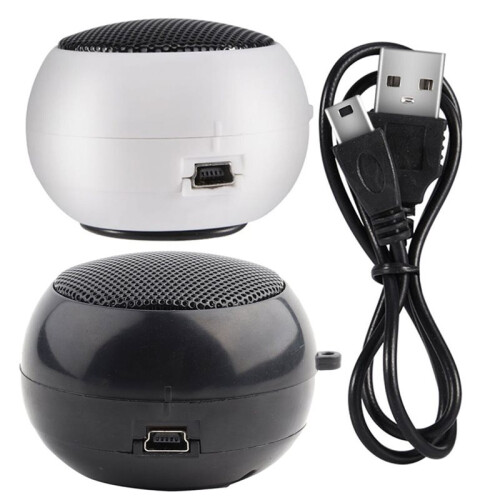Altoparlante Portatile da Viaggio con Jack da 3,5 mm e Batteria Integrata per Cellulari, MP3 e PC, Colore Nero 2