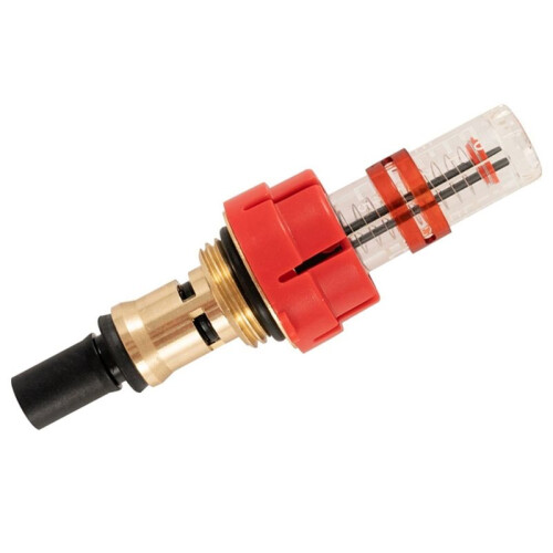 G3/8 Underfloor Heating Manifold Flow Meter Brass Flow Meter Removable Sight Glass 2