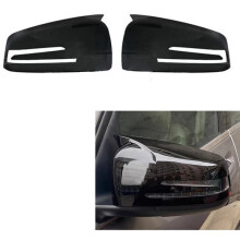 Schwarze Rückspiegelkappen für - W204 E W212 W176 W246 CLS C218 GLA X156
