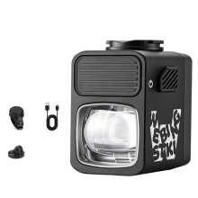 WEST BIKING Fahrradscheinwerfer, 1600 Lumen, IPX5 Wasserdicht, mit Kabelloser Fernbedienung, Schwarz