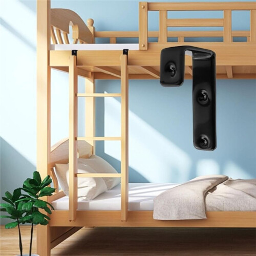 8 Pack Bunk Bed Ladder Hooks, Inside Width 1" Vinyl Coated Iron Heavy Duty J Hook Brackets for Bed Decoration Tool