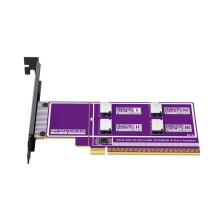 PCIe5.0 X16 to 4-Port OCuLink SFF-8612 Expansion Card Supports Card Docks NVMe for PC