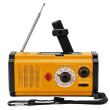 Pocket Radio Solar Hand Crank Radio NOAA Weather Radio,AM/FM/WB,SOS LED Flashlight 2000mah Power Bank Radio