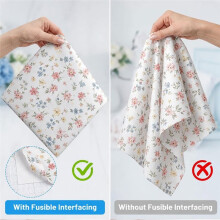 Fusible Interfacing 1m X 5m with Square Grid, Light and Thin Iron- Interfacing for Sewing