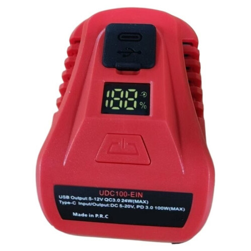 Voor  18V Lithiumbatterijbehuizing USB Type-C Powerbankadapter/Converter 100W Snellader 1