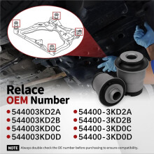 4PCS Front Axle Subframe Bush Kit 54400-3KD2A 54400-3KD2B 54400-3KD0C for Pathfinder R52 Murano QX60