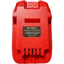 Adaptador de Bateria BS18BAU para Ferramentas Elétricas Sem Fio para 20V MAX para Baterias de Lítio para Série de 18V