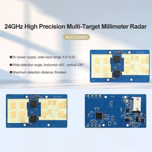 HLK-LD2423 24GHz Human Presence  Sensor Module  Human Motion Detector Anti-Interference for Home Lighting Auto 2