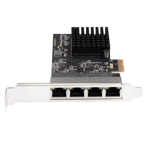 Scheda di Rete Gigabit PCI-e A 4 Porte 4XRJ45 RTL8111H 1000M per PC Desktop WIN10/11 Linux 1