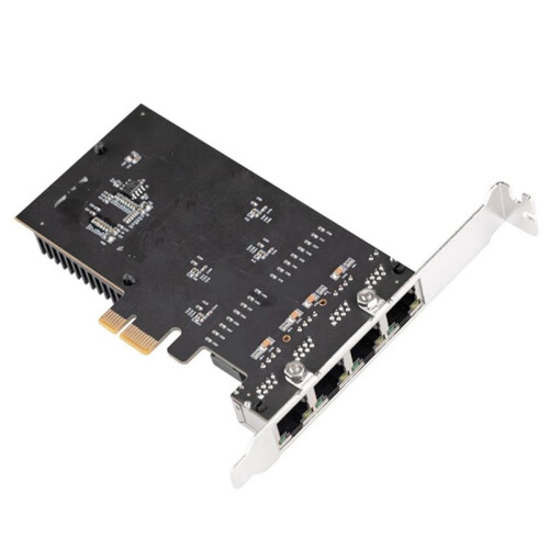 Scheda di Rete Gigabit PCI-e A 4 Porte 4XRJ45 RTL8111H 1000M per PC Desktop WIN10/11 Linux 2