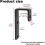 8 Pack Bunk Bed Ladder Hooks, Inside Width 1" Vinyl Coated Iron Heavy Duty J Hook Brackets for Bed Decoration Tool 6
