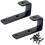 8 Pack Bunk Bed Ladder Hooks, Inside Width 1" Vinyl Coated Iron Heavy Duty J Hook Brackets for Bed Decoration Tool 4