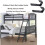8 Pack Bunk Bed Ladder Hooks, Inside Width 1" Vinyl Coated Iron Heavy Duty J Hook Brackets for Bed Decoration Tool 5
