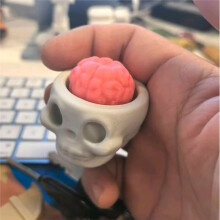 Portachiavi A Forma di Teschio Stampato In 3D, Pulsante A Forma di Teschio, Antistress, Tastiera Meccanica, Ciondolo per Borsa, Giocattolo Antistress