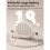 Wireless Lavalier Microphone Portable Neck-Held Voice Amplifier  Speaker Handheld Mic for Teacher White 3